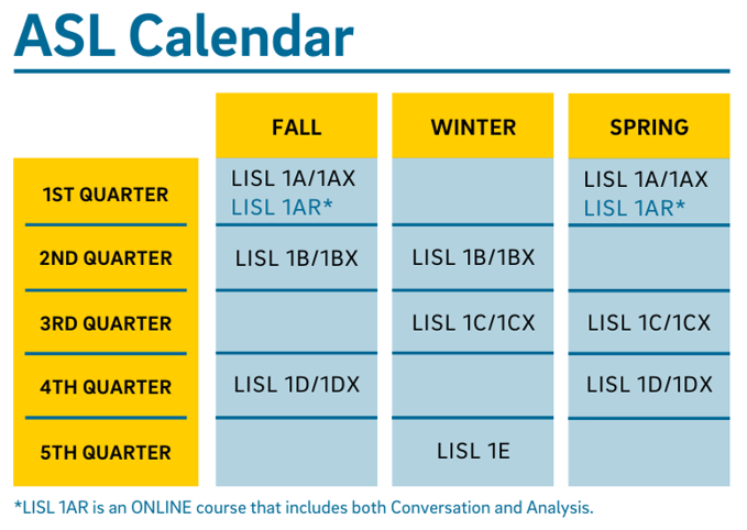 ASL revised Calendar